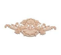 HAPINARY Appliques de Meubles en Bois Sculpté Non Peint de Style Vintage Beige pour Décoration Murale et Embellissement DIY des Cadres de Lit et Meubles