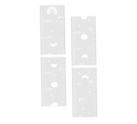HAPINARY Autocollant Mural Miroir de Croissance pour Chambre D'garçon et Filles en Bois Argenté Fonction Mesure de Hauteur et Enregistrement de Croissance, Design Simple et Délicat