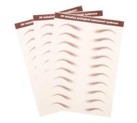 HAPINARY Autocollants pour Sourcils Réalistes 3 Feuilles Imperméables, Stickers Adhésifs pour Sourcils Authentiques, Modelage Naturel