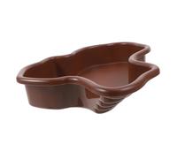 HAPINARY Bac à Eau pour Tortues Grand Bassin De Baignade Et Plat pour Alimentation des Reptiles Accessoire Décoratif pour Habitat De Tortue Design Durable