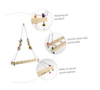 HAPINARY Balançoire Échelle pour Poules et Perroquets Balançoire Ludique pour Oiseaux de Exercice Équilibre Accessoire pour Poulailler et Cages Oiseaux