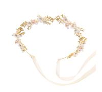 HAPINARY Bandeau de fleurs de mariée en guirlande pour mariage élégant accessoire de cheveux décoratif en perles pour femmes