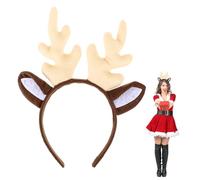 HAPINARY Bandeau de Noël avec de Renne Matériau et Confortable Décoration Festive et Filles Accessoire de Fête Simple à Porter