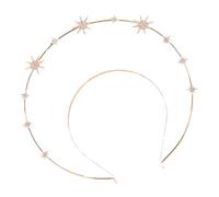 HAPINARY Bandeau Mariée Vintage Halo Couronne Étoile Décor Cheveux Rétro Élégant pour Femmes et Filles