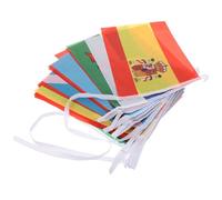 HAPINARY Banderole de Drapeaux Nationaux en Polyester Solide et Résistante Décoloration, Décoration Suspendue pour Fête Estivale en Intérieur et Lieux Publics