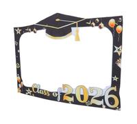 HAPINARY Bannière Cadre Photomaton 2026 en Tissu Polyester 100d, Présent de Diplôme pour Fête de Remise de Diplômes en Intérieur, Facile à Suspendre et Résistante aux Intempéries