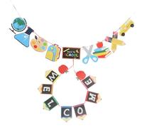 HAPINARY Bannière Présent Rentrée en Papier Décorative Impression Bienvenue pour Décoration Scolaire et Fête de Retour à L'école, Accessoire Fête