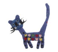 HAPINARY Barrettes à cheveux pour fille, motif chat, en feutrine, pinces à cheveux en feutrine aiguilletée, pour une coiffure mignonne et originale, idéale pour un anniversaire, le Nouvel An ou