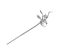 HAPINARY Bâtonnet Cheveux Lune Épingle Femme Fille Accessoires Coiffure Mariage Longue Style Vintage Simple Motif Fleur