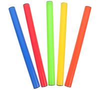 HAPINARY Bâtons Relais Compacts en Plastique, Lot de 5 Pièces Multicolores, Conçus pour Courses de Relais en Athlétisme, Utilisables en Écoles et Événements Sportifs