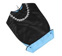 HAPINARY Bavoir Imperméable pour Adulte 86X46 CM Bavoir-Écharpe Lavable Anti-Éclaboussures Perles Décoratives Protection Repas Réutilisable pour Seniors et Personnes Âgées