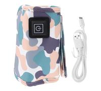 HAPINARY Biberon Portable USB Housse Isolante Réglable Protection Antidérapante et Brûlure Compatible Biberon Lait pour Maison et Voyage de Température