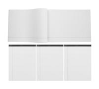 HAPINARY Bloc-notes Légal A4 4pcs Papier Blanc Épais à Larges Lignes, Solution D’écriture Portable pour Étudiants et Fournitures Scolaires Collège