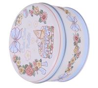 HAPINARY Boîte à Biscuits et Bonbons en Métal Couvercle Pratique, Boîte Ronde Décorative pour Emballage et Présentation Lors de Fêtes et Célébrations