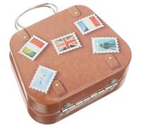 HAPINARY Boîte à Bonbons Design Classique Américain Élégant Mini Valise Robuste en Fer-blanc Vintage Grand Espace pour Présents et Fêtes
