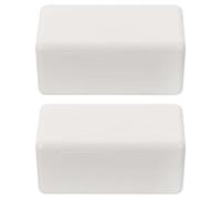 HAPINARY Boîte à Projets Électriques en Plastique 2Pcs, Blanche 60X36X25Mm, Boîtier de Dérivation Étanche Ip54, Adaptée pour Alimentation LED et Montage Électronique Intérieur