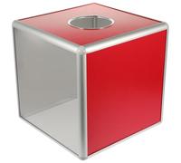 HAPINARY Boîte à Tirage Transparente Alliage Aluminium Robuste Multi-Usage pour Dons Tombola et Collecte de Pourboires Design Discret et Sécurisé Couleur Couleur Plusieurs Styles