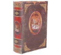 HAPINARY Boîte de Noël en Bois de Bible Petite Taille Motif Totem Cerf Rangement Polyvalent pour Friandises et Petits Objets Décoration Festive pour Fêtes de Noël