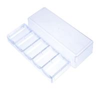 HAPINARY Boîte de Rangement 5 Compartiments en PS Transparent pour Jetons de Jeu Capacité 100 Jetons, Facile à Organiser Stocker, pour Jeux de Société