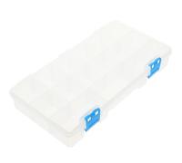 HAPINARY Boîte de Rangement Portable en Plastique Poignée, Organisateur à Visserie à Compartiments, Fermeture à Boucle Facile à Ouvrir pour Petits Outils et Boulons