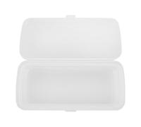 HAPINARY Boîte de Transparentes pour Outils de Manucure Double Couche avec Insert Amovible Organisateur Compact et Portable pour Nettoyage et Rangement des Accessoires de Nail Art