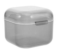 HAPINARY Boîte Tête De Meulage Nail Outil Nettoyant Manucure Outil Nettoyant Outils Nail Art Outil Nettoyant Plateau Manucure Outil Plateau Nail Art Nettoyage Plateau En Plastique Noir