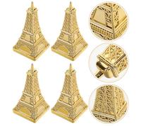 HAPINARY Boîtes à Dragées de Mariage Eiffel Tour 6 Pcs Petites Boîtes à Bonbons Plastique Doré Festif Rangement pour Fête Pack Présents