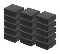 HAPINARY Boîtes en Papier Noir pour Expédition Lot de 15 Pièces, Résistantes la Pression, Protège les Marchandises Pendant le Transport et Adaptées à L'envoi