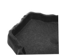 HAPINARY Bol Alimentation Reptile Effet Roche Gris Stable Renversement pour Eau et Nourriture Tortue Lézard Gecko Dragon Barbu Entretien Facile Décor Naturel Terrarium