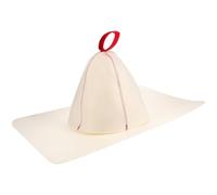 HAPINARY Bonnet de Sauna en Feutre Rouge, 1 Set, avec Anneau Suspendre