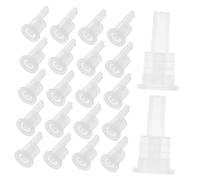 HAPINARY Bouchons Compte-gouttes Intérieur En Plastique 200 Pièces 18 Dents Pour Flacons D'huiles Essentielles 5-100 Ml Usage Personnel Contrôle Précis Des Gouttes
