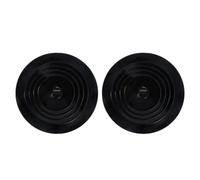 HAPINARY Bouchons D'évier Diamètre 15 Cm Lot de 2 en Silicone Noir Étanchéité Accessoires Pratiques pour Lavabo et Bassin Cuisine et Salle de Bain