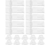 HAPINARY Boucles à Moraillon Loquet à Charnière Lot de 10 en Acrylique Transparent Facile à Installer et Démonter pour Coffrets à Bijoux pour Bricolage