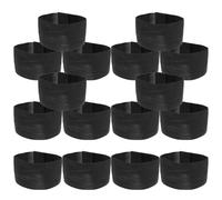 HAPINARY Brassard de Deuil Noir en Polyester Forte Élasticité et Réglable, Design Élégant pour Cérémonie ou Funérailles, Lot de 16 Pièces pour Adultes