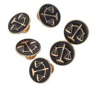 HAPINARY Broche chemise 6pcs Broche Balance en métal pour col et revers, accessoire polyvalent pour avocats et juges