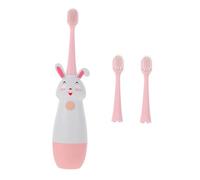 HAPINARY Brosse à dents électrique garçon fille rechargeable brosse intelligente rose avec têtes soin dentaire doux pour tout-petits garçon fille nettoyage complet et protection des