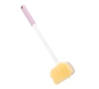 HAPINARY Brosse Nettoyante Pieds à Long Manche Violette, Double Face à Poils Doux en Silicone, Brosse de Exfoliante pour Personnes Âgées, Soins des Orteils et Nettoyage des Espaces