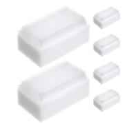 HAPINARY Brosse Sensorielle à Double Face 6pcs pour Tout-petits en Éponge Blanche Facile à Saisir et L'éducation Précoce Bain à Domicile