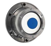 HAPINARY Cache-moyeu de Roue et Ajustement Précis Protection Complète en Alliage D'aluminium Argenté pour Essieu de Remorque, pour Routes Campagnardes et Déserts