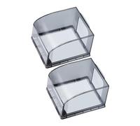 HAPINARY Cache Prise Extérieure Étanche 2 Pièces Protection Boîte Électrique Surélevé Transparent Noir Anti-Poussière pour Usage Extérieur et Intérieur