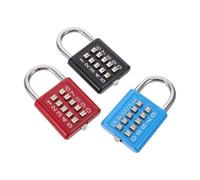 HAPINARY Cadenas à Combinaison pour Casier 10 Touches Surélevées, Alliage de Zinc Léger, Sécurité Renforcée, pour Gym et Voyage, Lot de 3 Pièces