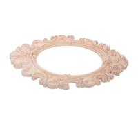 HAPINARY Cadre Ovale en Bois Brut Sculpté, Décor Vintage 12,2x7,8 Pouces | Bois Marron, Trous Suspendre Préinstallés, Pose Facile, pour Photos et Peintures, Usage Maison Bureau