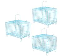 HAPINARY Cage De Transport pour Oiseaux 3 Pièces Cage De Transport pour Perroquet avec Fil De Sécurité pour Perruche Perruche Conure