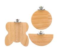 HAPINARY Cage pour Petit Animal De Compagnie Jouet en Bois Cochon Dinde Perroquet Plateforme Planche De Saut