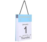 HAPINARY Calendrier Mural Quotidien 2026 Bleu Détachable - une Page par Jour Grands Caractères - Format Vertical Compact - Bureau, Salle D’étude, Gestion Rendez-organisation Scolaire