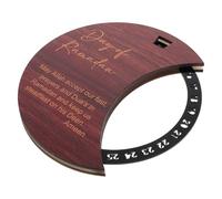 HAPINARY Calendrier Perpétuel de Compte à Rebours Rotatif en Bois et Acrylique pour Décoration de Bureau et Accessoire de Fête Eid Mubarak Ramadan