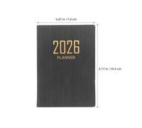 HAPINARY Carnet de Planification Quotidienne Portable 2pcs 2026, Agenda de Poche Petit Format en Papier Pu, Gestion du Temps, Écriture Fluide pour Étudiants et Professionnels