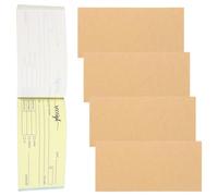 HAPINARY Carnet de Reçus Manuscrits 2 Volets 15 X 7 CM 100 Feuilles par Carnet Pack pour Gestion Financière Professionnelle Suivi des Paiements et Factures Bureau Commerce