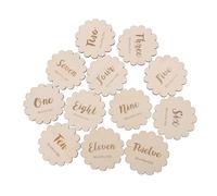 HAPINARY Cartes Commémoratives Pour Nouveau-né Mois Complet Accessoires Photo De Croissance Ensemble De Cartes En Bois Pour Anniversaire Mois De Naissance