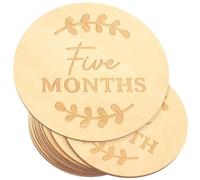 HAPINARY Cartes de Croissance pour Bébé en Bois 13, Accessoires Photo pour Nourrisson, Jalons Mensuels Créatifs et Uniques pour Souvenirs de Naissance